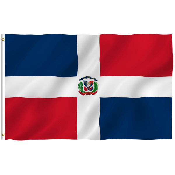 ANLEY Dominican Republic 2Sided Polyester 3 x 5 ft. House Flag Wayfair